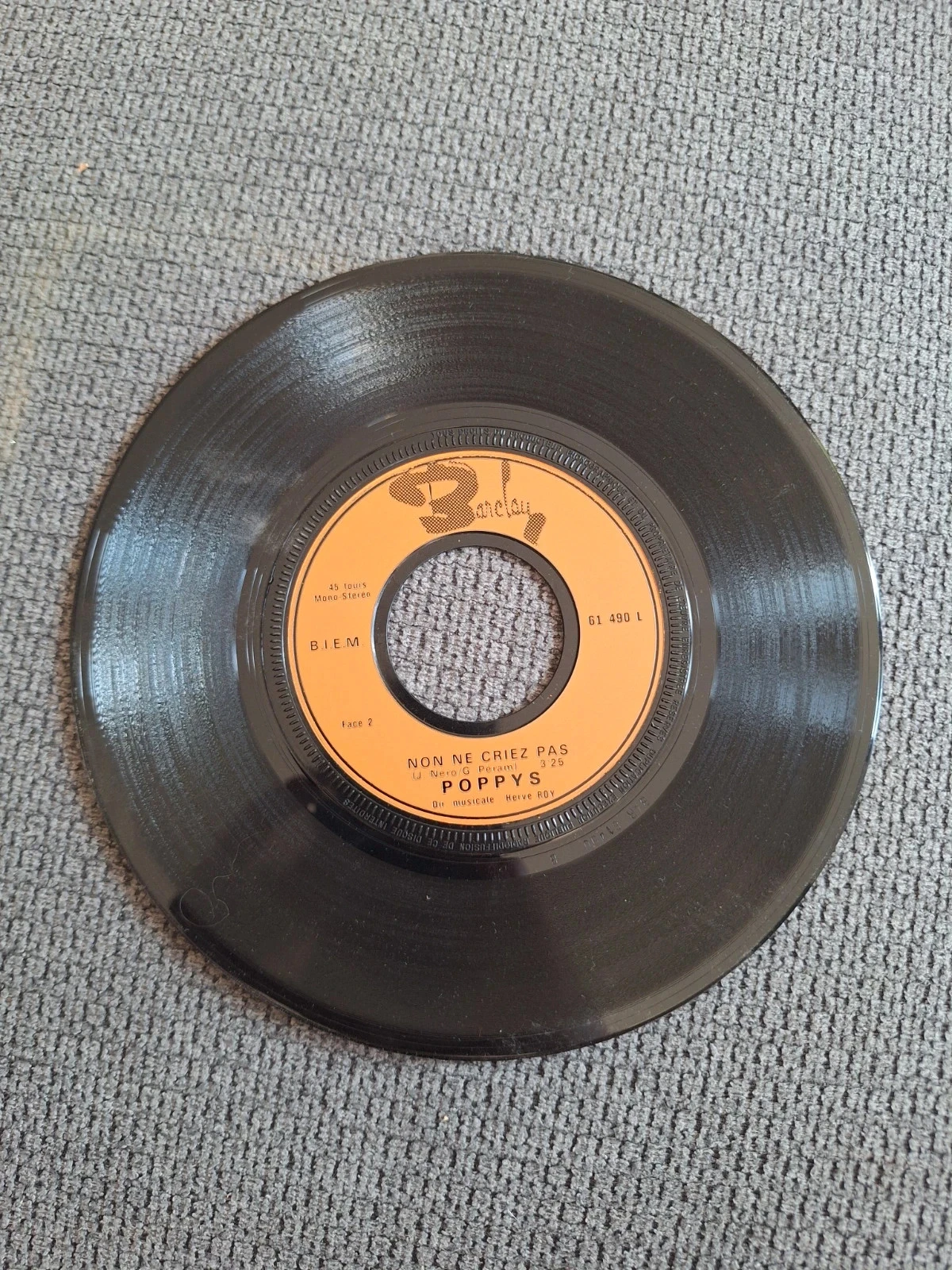 Vinil 45 Tours Poppys - Des Chansons Pop / Non Ne Criez Pas (1970) – photo 4